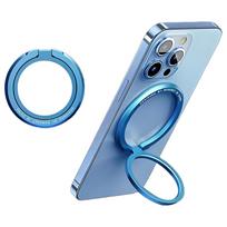 Magnetic Cell Phone Ring Holder Compatible with iPhone 12 13 14 15 Series For MagSafe Removable Cell Phone Grip Kickstand Phone Accessories