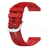 Silikoninė 18 20 22 mm laikrodžio apyrankė Garmin Forerunner 265 265S 255S 255, Vivoactive 3 4 apyrankė, Garmin Venu 2 apyrankė 18mm width strap raudona