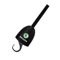 Automobilio interjero organizatoriai Kabliukai Automobilio galinės sėdynės kabliukas Pakabinamas ant galvos atramos Skoda Octavia Superb Rapid Kodiaq Karoq Fabia Kamiq Roomster Citigo black