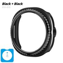 Rėmelio žiedas+Apsauginis dėklas, skirtas Samsung Galaxy Watch 8 classic 46mm, Apsauginis kietas PC buferio korpusas Galaxy Watch8 classic Grūdintas stiklas Apsauginis Watch 8 Classic 46mm juoda