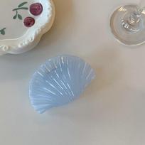 New Korean Symphony jelly shell grab clip new back head shark hair clip claw clamp headwear Girls women Hair Accessories mėlyna