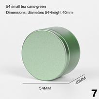 Nešiojama daugiafunkcinė vientisos spalvos mini skardinė dėžutė su sandariu dangteliu Arbatos sandarus indelis Pakuotės dėžutė Maža skardinė arbatos laikymui Dovanų 7