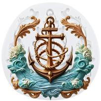 Anchor Silicone Mold Ship Anchor Fondant Molds Cake Decorating Tools Cupcake Topper Candy Resin Clay Chocolate Gumpaste Mold pilka spalva