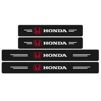 4 vnt. Automobilio durų plokštelė Anglies pluošto slenksčio apsauginė lipdukas Honda Civic Xrv Hrv Crv Brv City Accord Fit Jazz Insight Pilot Passport Stepwgn honda