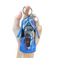 Opening Door Racing Car Keychain Kids Mini Pull-back Graffiti Sports Car Toy mėlyna