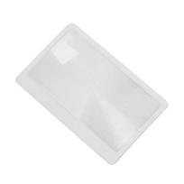 3X PVC Frensnelio lęšis Didintuvas Kišeninis Kredito kortelės dydžio PVC rėmelis Lengvas Didelio saugumo Kvadratinio lęšio formos Didintuvas A