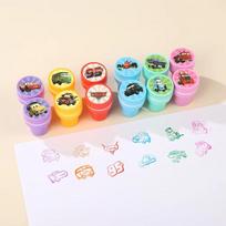 MINISO Cartoon Cartoon Theme Children's Stamp Lightning McQueen Children's Seal Birthday Guest Gift Party Boy Birthday Gift 8pcs