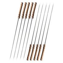 10/12 vnt. Lauko pikniko BBQ kepsnių iešmai kepimui, nerūdijančio plieno adata 10 Pcs