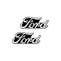 3D Automobilio stiliaus lipdukas Aliuminio emblema interjero garsiakalbio garso ženklelis Ford Focus Mondeo Kuga Fiesta MK7 Escort Explorer Edge 2 4 MK2 MK4 2pcs