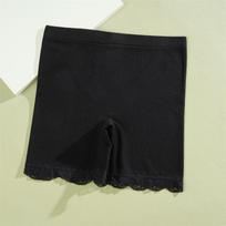 FINETOO Women's Lace High Waist Boyshorts Underwear Sexy Seamless Breathable Panties Girls Stretchy Belt Soft Short Lingerie S juoda