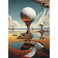Siurrealizmas Salvadoras Dali Meno kūriniai Siurrealus Laikinasis Paradoksas Plakatas Drobės Tapyba Sienų Menas Spaudiniai Paveikslas Kambariui Namų Dekorui 21X30cm No Framed