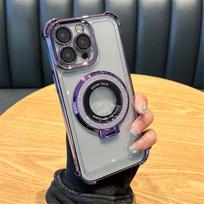 Luxury Shockproof Transparent Ring Holder Phone Case For iPhone 16 15 14 13 12 11 Pro Max Mini X Xs XR Soft Silicone Back Cover For iPhone XR gray