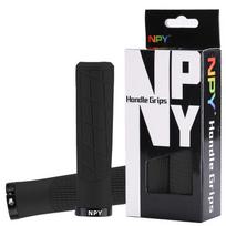 NPY Anti-Slip Shock-Absorbing Mountain Bike Handlebar Grips with Aluminum Alloy Lock-On