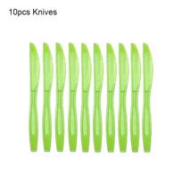Mėlynučio Tema Vaikų Gimtadienio Šventės Reikmenys Dekoracija Lėkštė Staltiesė Vėliavėlė Balionas 10pcs-Knives green