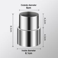 Daugialypių dydžių išmetimo vamzdžio reduktoriaus adapteris Nerūdijančio plieno vamzdyno kintamo skersmens jungtis 50-60mm