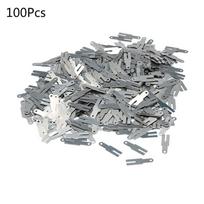 100 Pieces 0.15x20x4mm H type Nickel Plated Steel Strip Tabs Suitable for Battery Spot Welder High Tensile Tension 1