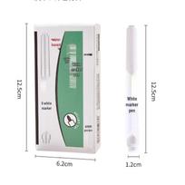 Waterproof White Acrylic Highlighter Pen - Long & Broad Tips, Extra Bold for Art & Outlining.