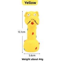 Pet Latex Toy Animal-shaped Barbell Dog Toy for Teething and Cleaning Teeth Monkey Baby Pig Dumbbell mėlyna