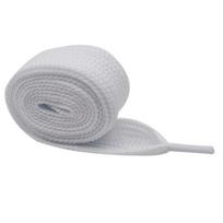 Kurojin 2.5cm Wide Flat Shoelace for McQueen Board Shoes - Solid Color, Single Layer 60cm Pair tamsiai mėlyna