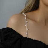 Perlinės liemenėlės petnešėlės, Petnešėlės One Size balta