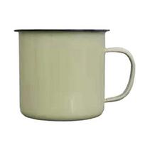 120/240/350/500ML Vintažinis emaliuotas puodelis su rankena Atsparus karščiui Didelės talpos Arbatos Pieno Vandens Kavos Gėrimo Puodelis Retro Dekoracija 7 šviesiai žalios spalvos