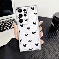 Phone Cover Case for Samsung Galaxy S26 S21 S22 FE S25 Edge S23 Ultra S24 Note 20 Ultra 10 S20 Plus Fashion Bow Galaxy S24 Ultra
