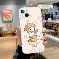 Cute BuBu DuDu Phone Case For iPhone 16,15,14,13,12,11 Pro,Max,Plus,X,XS,XR,SE,Mini Transparent Silicone Soft iPhone15pro
