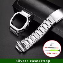 Mod Kit DWH5600 Case For Casio 3516 DW-H5600 DW-H5600MB modification metal Bezel stainless steel strap Silver Black watch parts DW-H5600