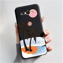 Sony Xperia XZ2 Compact H8324 H8314 dėklas Estetiškas Madingas Mielas Katino Animacinis Atsparus Smūgiams Juodas Silikoninis Minkštas Plonas Galinis Dangtelis Xperia XZ2 Compact