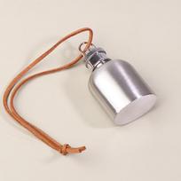 Lauko miniatiūrinės gertuvės Nešiojamas puodukas Mažos 1oz gertuvės Nerūdijančio plieno gertuvės onesize gray