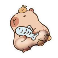 1/2Pcs Capybara Mouse Pad Keyboard Mousepad Ergonomic Non-Slip Rubber Base Wrist Rest Pain Relief Wrist B