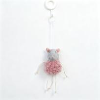 Interactive Cat Toy Swing Mouse Door Hanging Bungee Rope Catnip Plush Mouse Toy for Indoor Cats Entertainment and Exercise One Size rožinė