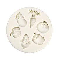Cartoon Vegetable Shaped Silicone Mold Fondant Chocolate Mould DIY Cake Dessert Mould Homes Kitchen Baking DIY Supplies 1