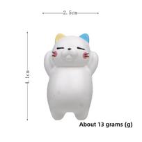 Cute Lazy Cat Three Dimensional Magnetic Refrigerator Resin Decoration For Home Decor And Gifts BlueYellowWhite