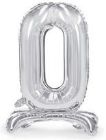 Party Deco Stovintys sidabriniai skaičių balionai, 70 cm