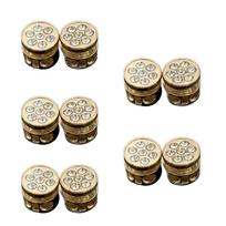 10Pieces Metal Cord Locks Elastic and Round Drawstring Adjuster for Convenient Adjustment of Drawstrings and Laces auksas
