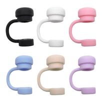 2025Straw Covers Cap Reusable Silicone Straw Toppers For Stanley Cup Leak-Proof Dust Proof Straws Cover Tumbler Accessories 2025