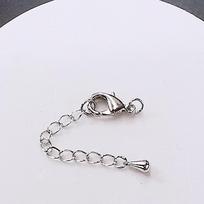 Adjustable Pearl Necklace & Bracelet Lobster Clasp - Large, Medium, Small DIY Accessories white