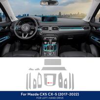 LGIY9 For Mazda CX-5 CX5 2017-2024 Interior Protection Film TPU Anti-scratch Sticker Dashboard GPS Navigation Transparent Accessories left hand drive&for mazda cx-5