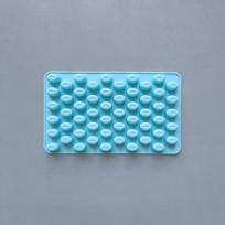 55 Cavity Chocolate Mold Mini Coffee Bean Shape For Diy Sugar Candy Silicone Baking Mould Gifts For Parties mėlyna
