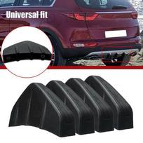 Universalus automobilio galinio buferio lūpų difuzorius rykės pelekas 3 sparnų spoileris automobilio galinis buferis juoda