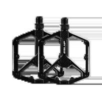 ESLNF Bicycle Pedal Aluminum Alloy Cycling Accessories Ultra Light Widened Anti-Slip Bearing MTB Road Bike DU Pedals Black-china
