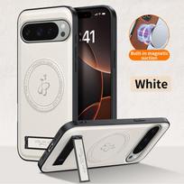 Luxury Premium Leather Magnetic Phone Case for Google Pixel 10 Pro XL 10 9 Pro 8A 7A Invisible Stand Shockproof Protection Cover Google Pixel 8a balta