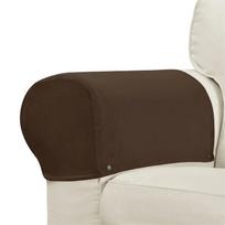 2Pcs Solid Color Armchair Covers Non-Slip Anti-Dust Sofa Armrest Protector Soft Velvet Couch Arm Rest Covers Furniture Protector Premium Quality 2pcs armrest cover