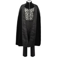 Men Steampunk Medieval Jacket Vintage Jacquard Stand Collar Uniform Victorian Edwardian Pants Shirt 3pcs Set Cosplay Costume S juoda