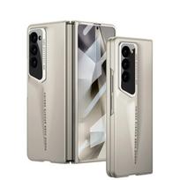 Fashion Car Model Design Matte PC Hard Case For Samsung Galaxy Z Fold7 6 5 Hinge Film Integrated Anti-scratch/Fall Protect Cover Galaxy Z Fold5 smėlis