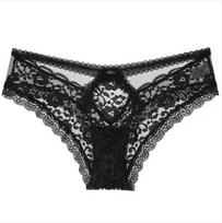 CINOON Seksualūs apatiniai kelnaitės apatinis trikotažas viliojantys kelnaitės Aukštos kokybės nėriniuotos tuščiavidurės apatinės kelnės Intymūs M juoda
