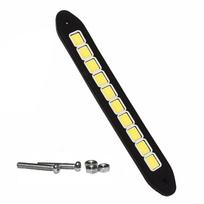 1/2 vnt. 20 W vandeniui atsparus 10 LED 12 V dieninis žibintas DRL COB juostinis rūko automobilio vairavimo žibintas 1 PC