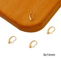 Padengtas varis Prancūziški auskarai Kabliukai Užsegimai Nustatymai Ausų laidai „Pasidaryk pats“ papuošalams Išvadų kūrimas Priedai 9x14mm 2pcs