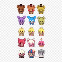 Fnaf Sister Vieta Mieli piešiniai Penkios naktys pas Freddy's Sister Lo Lyginami rūbai Marškinėlių maišelis Šilumos perdavimo lipdukai Lyginami pleistrai